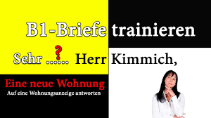 Finden sie bei uns die passende wohnung in hoyerswerda und umgebung. B1 Briefe Trainieren Eine Neue Wohnung Auf Eine Wohnungsanzeige Antworten Youtube