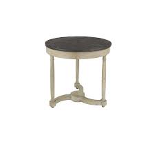 Aside from the traditional coffee table, end tables also make great additions to any living space. Grayson Lane Off White Wood Round End Table In The End Tables Department At Lowes Com
