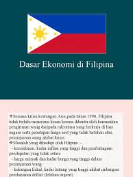 Berdasarkan atas pengertian agronomi, terdapat tiga unsur pokok dan ketiganya. Dasar Ekonomi Di Filipina