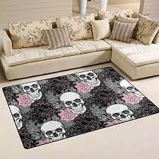 Elegant Sugar Skull Day Of The Dead Flower Butterfly Area Https Www Amazon Com Dp B071zysbcm Ref Cm Sw R Pi Dp X Skull Furniture Decor Living Room Bedroom
