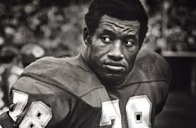 Hall of Famer Bobby Bell takes an onside kick back 53 yards for six against  the Broncos at Municipal Stadium in November 1969.