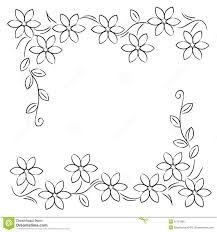 Illustration About Flower Line Border On White Background Illustration Of Design Border Framing 3112156 Nakis Desenleri Kasnak Sanati Quilling Tasarimlari