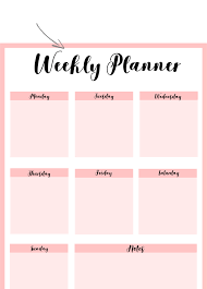 12 Free Printable Weekly Planner Pdf Templates 2018 Papan Jadwal Rencana Kehidupan Belajar