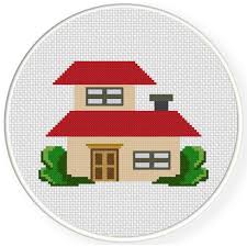 We provide full patterns complete with picture and code. House Cross Stitch Pattern Daily Cross Stitch