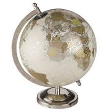 Globe Terrestre Effet Vieilli Maisons Du Monde Globe Clock Wall Art