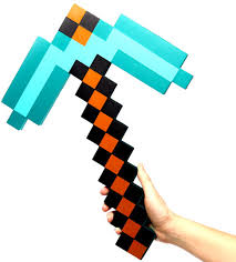 A minecraft diamond ore can be mined using either an iron or diamond pickaxe, and will drop a single diamond when mined. Minecraft Diamond Pickaxe Roleplay Toy Turquoise Think Geek Toywiz