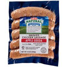 Meanwhile, in a small bowl, mix honey and pepper sauce. H E B Chicken Sausage With Apple Gouda Shop Sausage At H E B