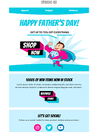 These images are not merely to wish but also will express your feelings towards your father that you have in your heart for him. Happy Father S Day Html Email Template Mail Designer Create Html Email Newsletters