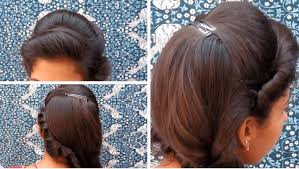 Puff ponytail hair styler natural hair styles hair beauty pattern patterns model pattern print. Side Puff With Fishtail Braid Hairstyle Simple Craft Ideas