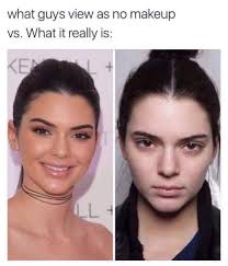 what guys view as no makeup vs what it