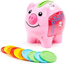 Amazon Com Fisher Price Laugh Learn Smart Stages Piggy Bank Standard Packaging Toys Games In 2020 Piggy Bank Piggy Toys For 1 Year Old
