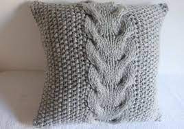 We did not find results for: I Knitted This Pillow Cover Using A Thick And Soft Chunky Gray Yarn With A Cable Stitch Design On Front And Back As Well The Cushion Cover Knit Pillow Cushion Cover