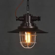 Steampunk Aged Industrial Vintage Iron 1 Light Pendant Light Craftslighting