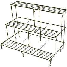 Constructed with drainage holes in each box, this stand is excellent for floral or plant arrangements. Three Tier Plant Stands 6 For Sale On 1stdibs