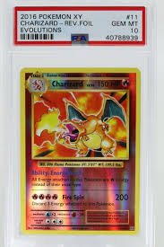 Pokemon » all sets » xy » evolutions the xy evolutions expansion set was released in november 2016 and contains 113 cards (including the secret rare ones). Charizard Evolutions Reverse Holo 11 Psa 10 Value 49 94 659 99 Mavin