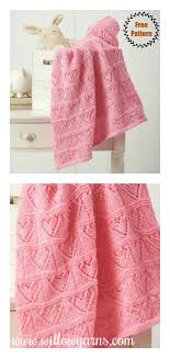 Knitting heart designs make it an extra special project filled with love. Lace Hearts Baby Blanket Free Knitting Pattern And Paid