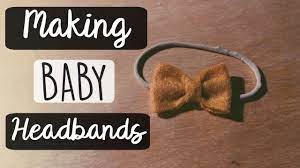 Easy No Sew Trendy Baby Bow Headbands Bethany Fontaine Youtube