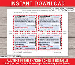 Professionally made to suit shipping, book, bottle and more. Free Printable Prescription Labels Joke Christmas Prescription Gin Labels Template Last Minute The Free Printable Includes Ten Colorful Jokes To Brighten Up A Brown Bag Lunch Margarito Stark