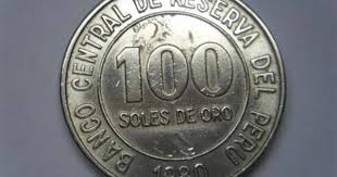 Preciosa Moneda Peru 100 Soles De Oro 1980 Grande 3 Cm Monedas Peru Oro