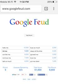 G o o g l e f e u d answers quick, accurate answers for google feud! Was Playing Google Feud The Sentence Was Why Does My Dad Ouch Man Ouch Imgur