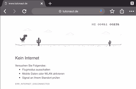 Press space to start the game and jump. Kein Internet Spielt Das Dino Spiel In Google Chrome Tutonaut De