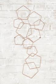 Next Rose Gold Geometric Plaque Pink Rose Gold Room Decor Rose Gold Wall Decor Gold Room Decor