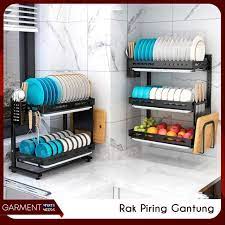 Rak piring plastik, rak piring minimalis 2 pintu, rak piring minimalis tertutup, model rak piring sederhana, harga rak piring plastik, rak piring jual tas rak buku dinding jati belanda cocok untuk ruang. Rak Piring Gantung Tempel Dinding Stainless Stee Hitam Kuat Premium Bagus Anti Karat Terbaru Juli 2021 Harga Murah Kualitas Terjamin Blibli