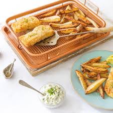 Recipes (2 days ago) recipes (3 days ago) (2 days ago) apr 10, 2021 · copper chef air fryer 2qt language:en / copper chef 2 qt. Amazon Com Copper Chef 2 Piece Non Stick Bakeware Set For Oven With Crisper Pan And Cookie Sheet 13 X 9 Inch N5o4rbl Kitchen Dining