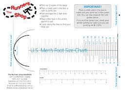 Men Shoe Size Chart Mens Foot Size Chart Shoe Size