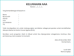 Akad nikah di luar kua. 10 Contoh Surat Pengantar Nikah Dari Rt Hingga Kelurahan Suratresmi Id