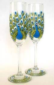 Wedding Table Gifts For Guests Favors Wine Glass 63 Ideas Hand Painted Wine Glasses Hand Painted Glassware Painted Wine Glasses