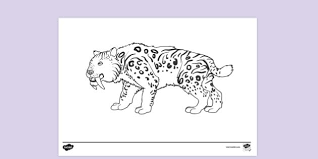 Download files and build them with your 3d printer, laser cutter, or cnc. Saber Tooth Cat Colouring Colouring Sheets
