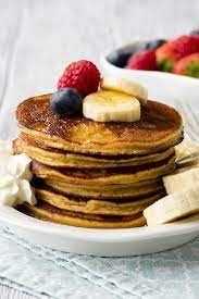 Banana Oatmeal Pancakes Gluten Free And Flourless The Worktop Recipe Baking With Almond Flour Breakfast Recipes Easy Banana Oatmeal Pancakes
