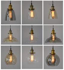 New Modern Vintage Industrial Retro Loft Glass Ceiling Lamp Shade Pendant Light Ebay Glass Ceiling Lamps Ceiling Lamp Shades Ceiling Lamp