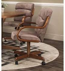 Red Barrel Studio Cedillo Tufted Upholstered Arm Chair In Brown Solid Wood Dining Chairs Swivel Dining Chairs Upholstered Dining Chairs