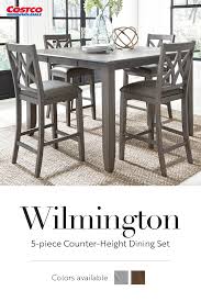 The Charming Wilmington 5 Piece Counter Height Dining Set Offers Easy Style And Function To Any Space Counter Height Dining Sets Dining Set Dining