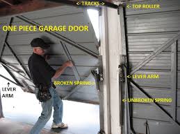 We recommend recruiting a neighbor or family member to give you a hand. One Piece Single Panel Garage Door Extension Springs
