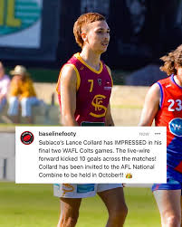 Lance Collard is doing his draft hopes NO HARM kicking 10 across his last 2  WAFL colts games 👀👀 @lanceyboycollard