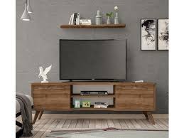 Boreas Ceviz 140 Cm Tv Sehpasi Tv Teak Duvar Uniteleri