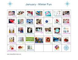 Winter Activity Calendar January