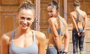 Karina Smirnoff shows off her playful side as she is handcuffed during  Dancing With The Stars rehearsal | Daily Mail Online
