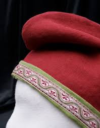 Phrygian Cap In Dark Red Linen Reverses To Lime Green Fully Etsy Historical Hats Dark Red Lime Green