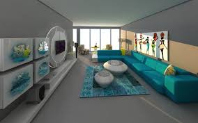 Modern Turkuaz Ev Trendleri Dekorasyon Fikirleri Mobilya Oturma Odasi Dekorasyonu