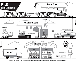 Dairy Farm To Table Coloring Page From Farm To Table Milk Delivery Dairy Farms