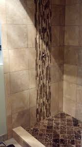 Waterfall Mosaic Tile Under Shower Head Is A Must Have In Our New Bathroom Upstate Bathroom Remodel Shower Bathroom Remodel Shower Bathtub Shower Tile