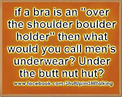 This slang page is designed to explain what the meaning of over the shoulder boulder holder is. If A Bra Is An Over The Shoulder Boulder Holder Thanksgiving Quotes Funny Funny Quotes Sick Humor