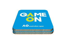 Downloading tennis australia™ file vector logo you agree to abide to our terms of use. Dick Smith Australian Open Tennis Cork Drink Coasters Set Of 4 Collectables