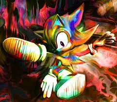 Rainbow Portrait By Nicky Barkla Geek Art Sonic Art Colorful Portrait