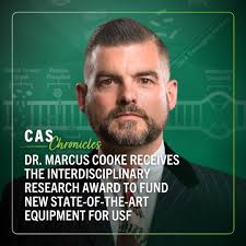 In the latest #CASChronicles, we chat with Dr. Marcus Cooke, who was  recently awarded funding by USF's Research and Development Institute to  advance his groundbreaking research