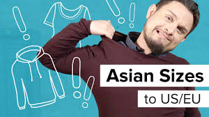 Asian Sizes To Us European Clothing Size Chart For Dropshipping